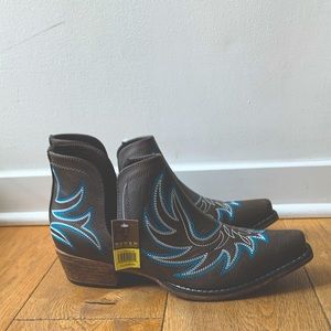 ROPERS 10.5 brown leather booties